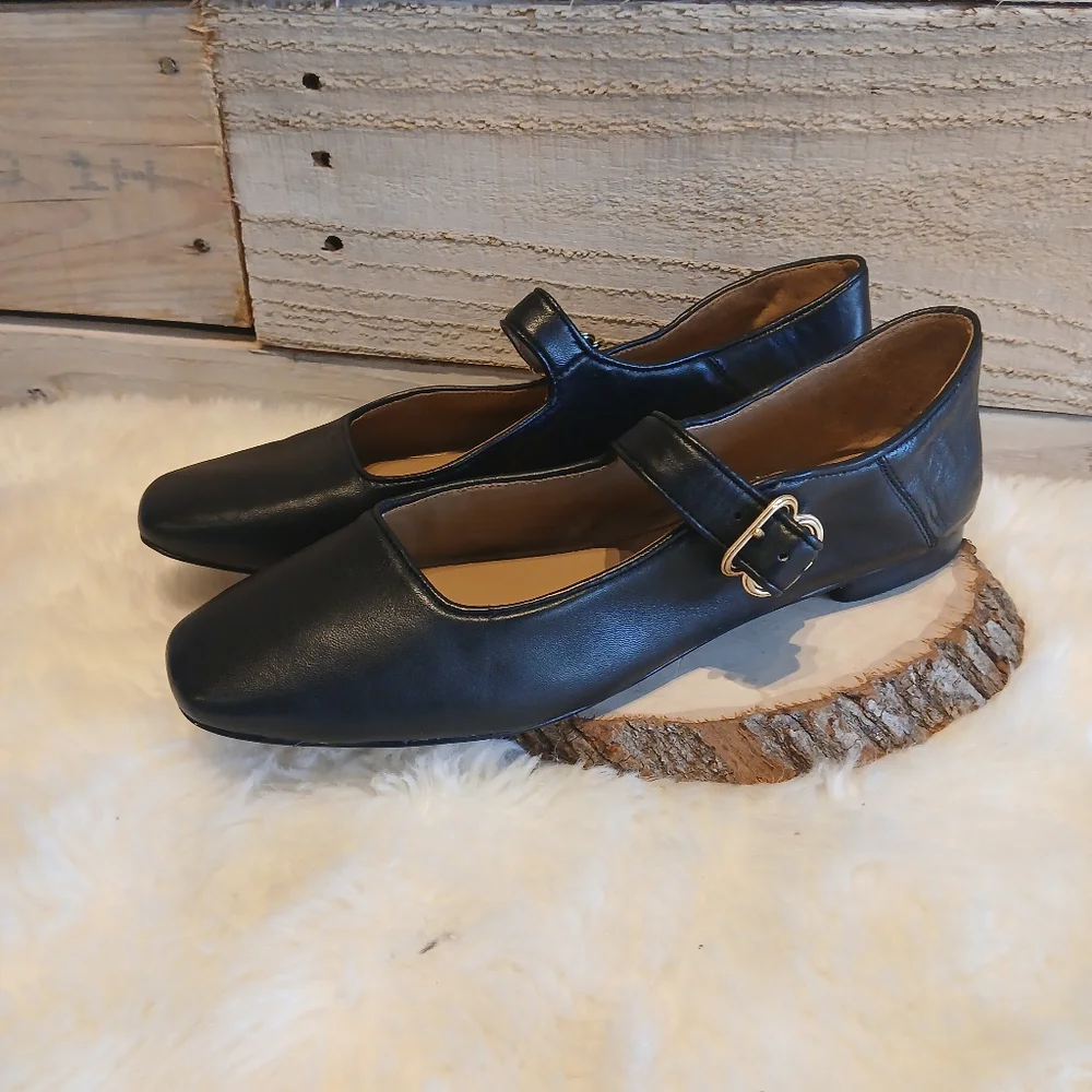 Sam Edelman Leather Mary Jane Flats - Picture 8 of 8